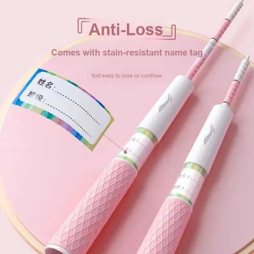 LiNing Casual Entertainment Non Countable Jump Ropes Kids DTY+PVC Rope PP Silicone Controller Cord Length 2.8m