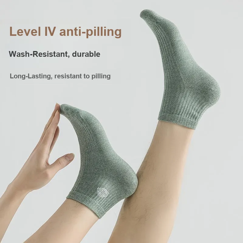 Dickies Everyday Minimalist Style Comfortable Moisture-Wicking Breathable Fall And Winter Ankle Socks Unisex-40