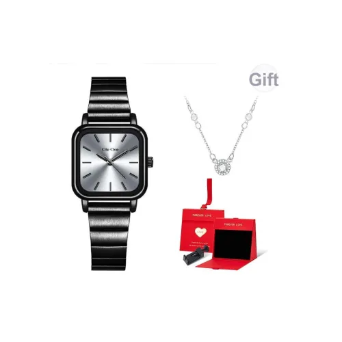 Clip Clop Кварцевый механизм металлический ремешок женские часы белый циферблат