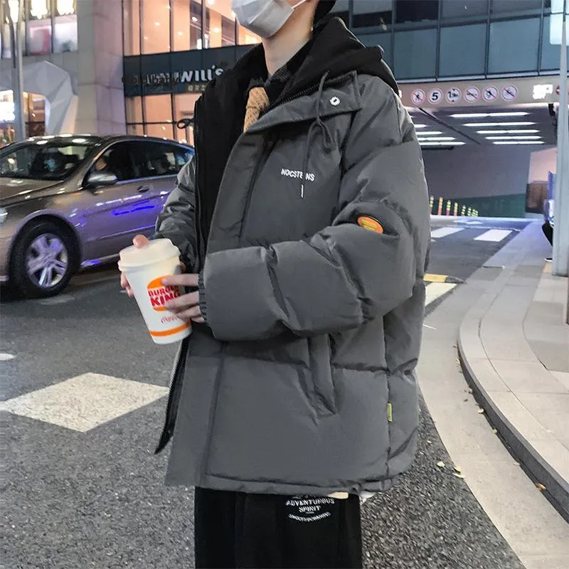 NEAR HERE Puffer Jackets Unisex Pink-13