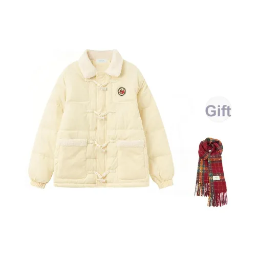 7 SEVFUN Желтый Женские пуховики