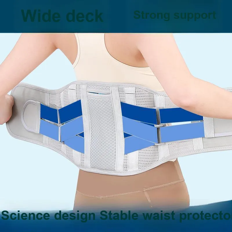 Hongdong Back Support Braces Rehabilitation Gray Unisex-3