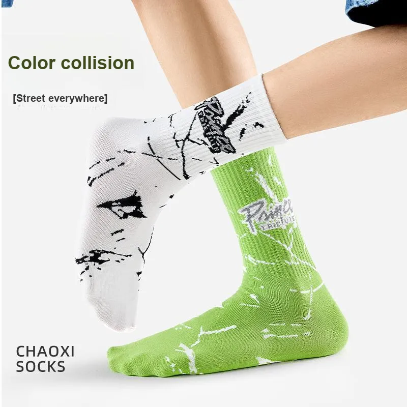 Cotton Gene Mid Calf Socks Men's Box 5 Pack-2