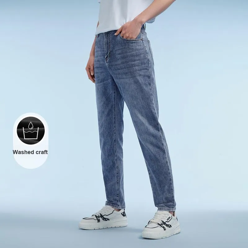 HLA Jeans Men Blue Gray Denim Gradient Medium 19-2