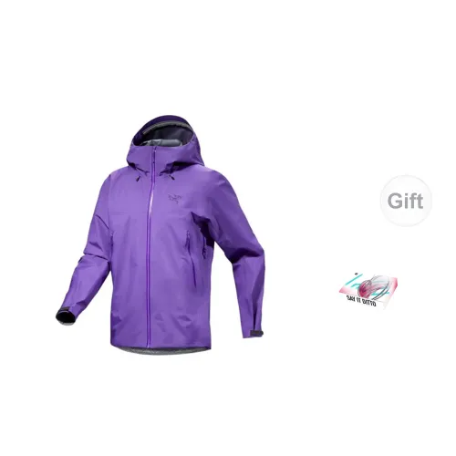 Arcteryx Beta Series Windbreaker Jackets Men Silver Dream Purple