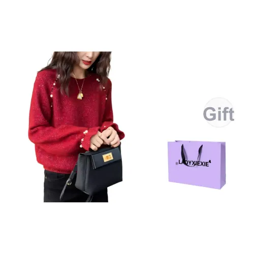 LADYXIEXIE Красный Женский Трикотаж