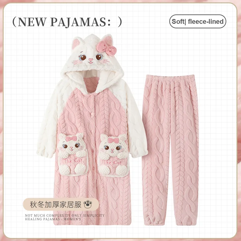 Maultiay Pajama Set Women's Pink-1