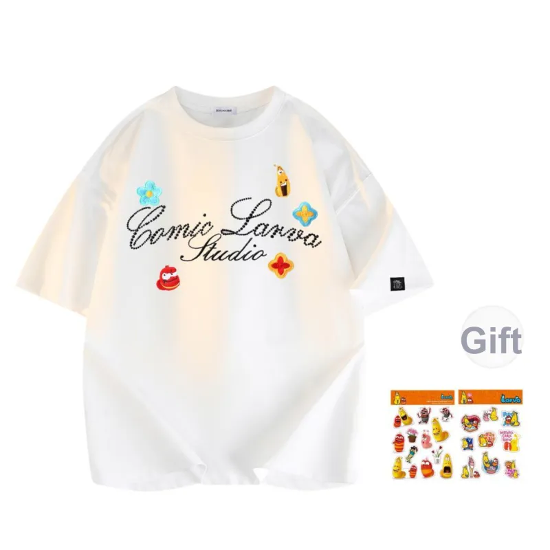 COMIC LARVA T Shirts Unisex-0