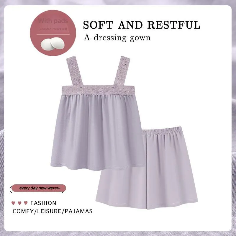 XIAFENYAN Pajama Set Women's Purple-5