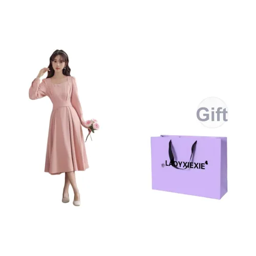 LADYXIEXIE Длинное платье с длинными рукавами женское