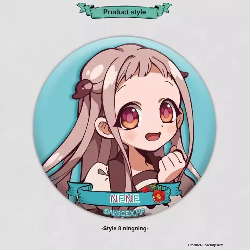 Xhdm Hanako Kun, Gen, Hiyama Nene Toilet Bound Hanako Kun, Tinplate Brooch Badge Badges-2