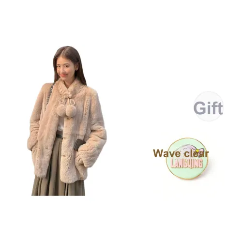 LANGQING Бархат Feel Пальто Женское