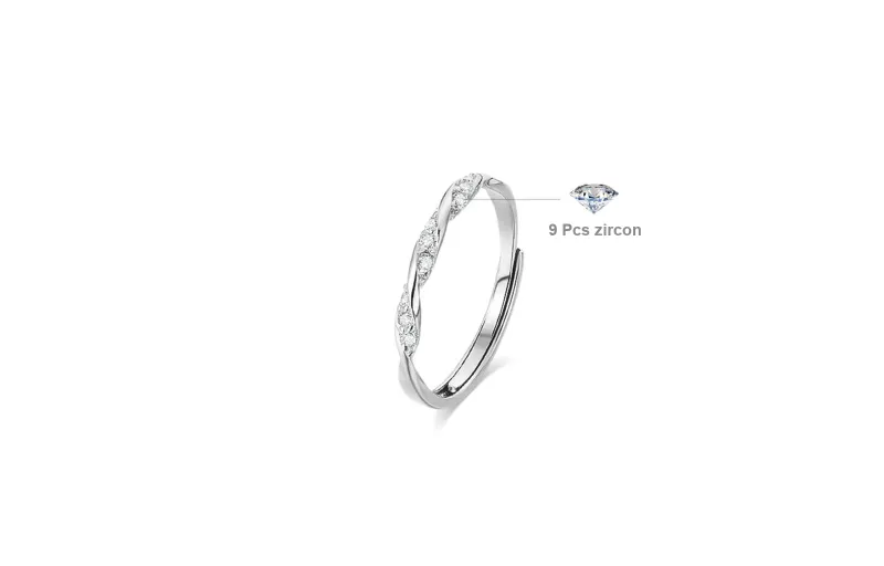 LUCA Sterling Silver Rings Unisex-8