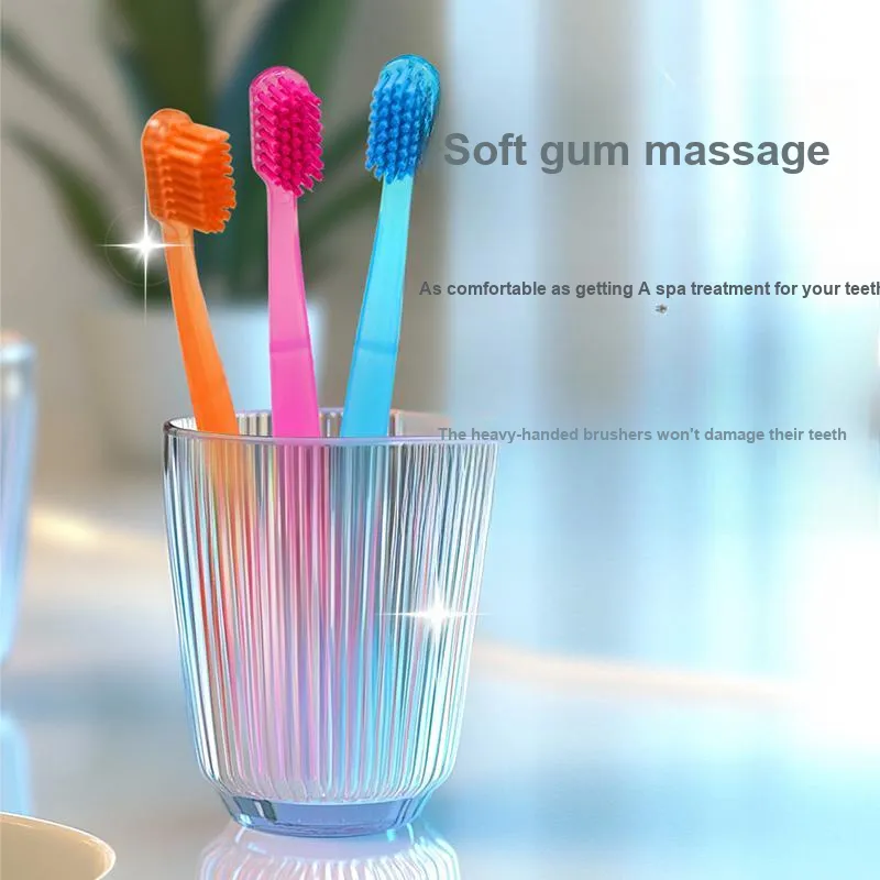 Ice Springs Jelly 39 Hole Dense Planting Toothbrushes Flexible Fine Rebound 3 Pcs-7