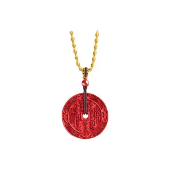 Bubble Scallops Reconstructed Cinnabar Necklaces Unisex