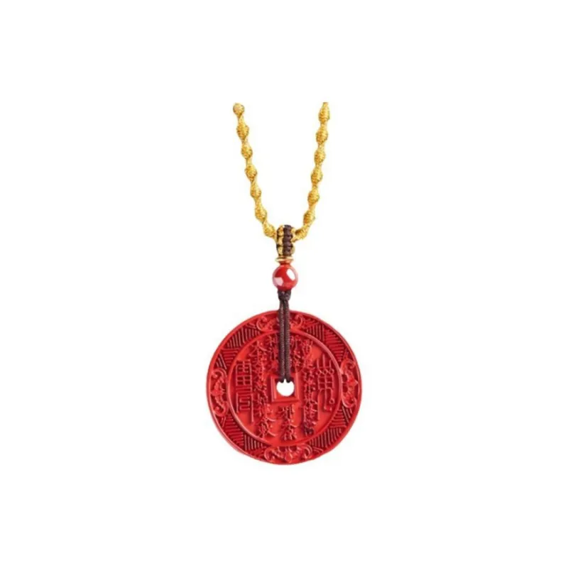 Bubble Scallops Reconstructed Cinnabar Necklaces Unisex-0