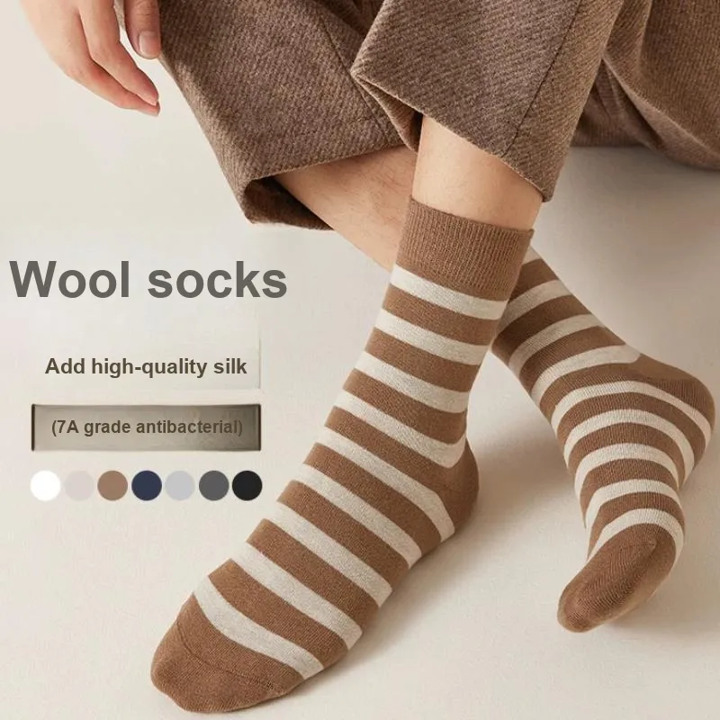 MIIOW Mid Calf Socks Men's 5 Pack-26