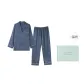[Gift Box Set]Long-Sleeved Top+Pants (Royal Blue) Plum and Bamboo Subtle Texture Men's Clothing Sets