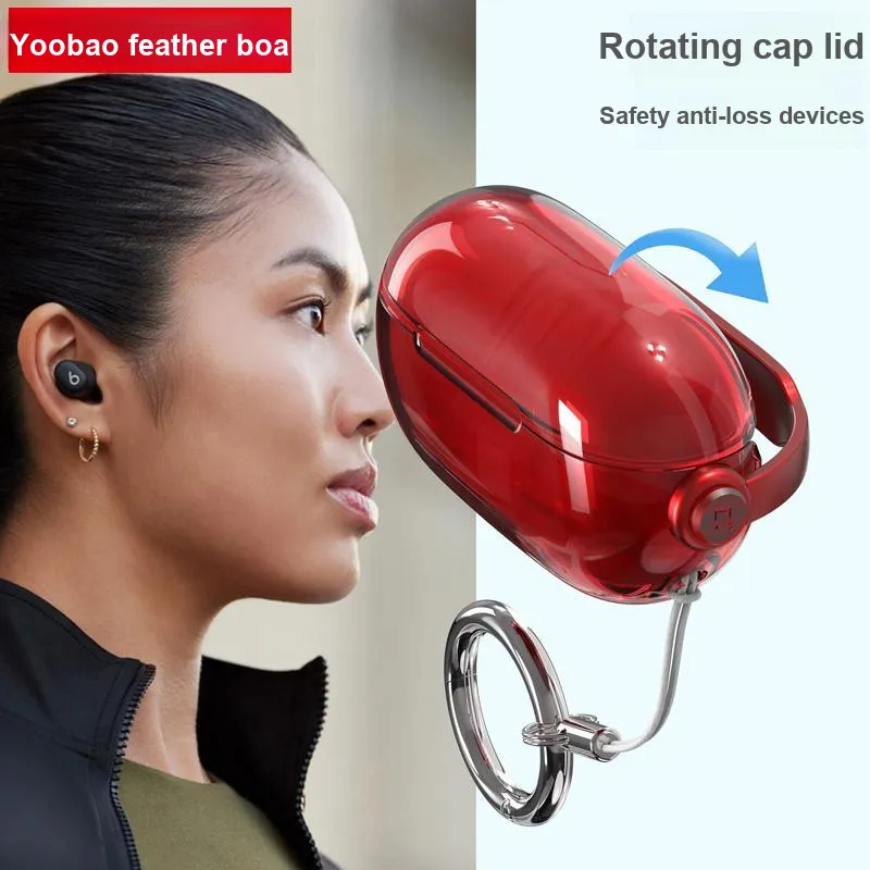Yoobao Compatibility P MOTIVE Beats Solo Buds TPU Creative Lock Design Fully Enclosed Impact Resistant Headphone Cases-2