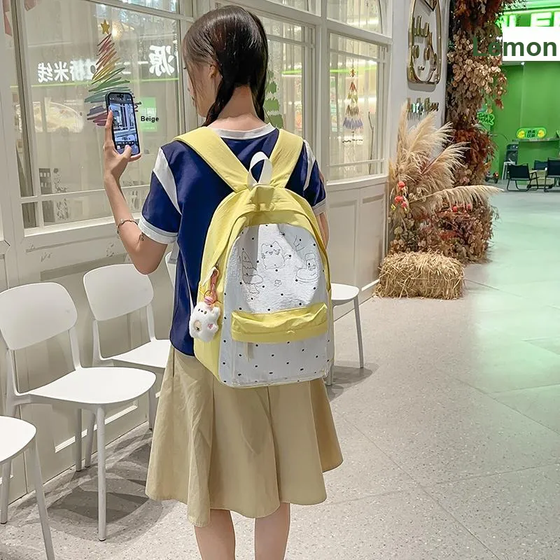 PULEWEI Nylon Backpack Unisex Multicolor-17