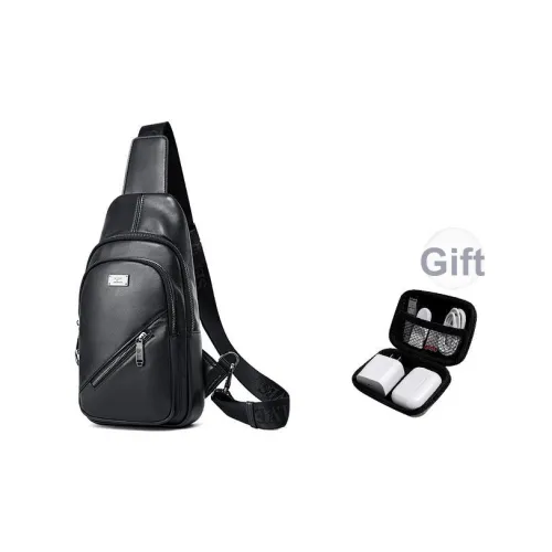 SEPTWOLVES Сумка через плечо из коровьей кожи Мужская Черная