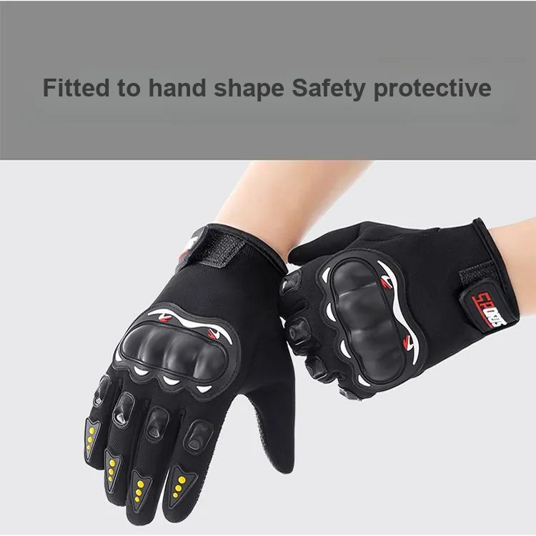 UMA Riding Equipment Glove Outdoor Unisex Rubber ABS Black-7