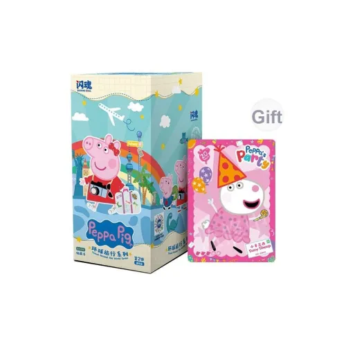 shiningsoul X Peppa Pig Global Travel Коллекция 2nd Edition Базовая Коллекционная карта IP Аниме Карточки Целая коробка