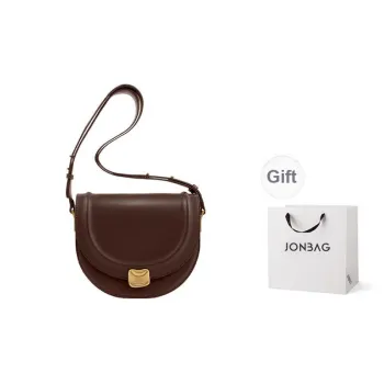 JONBAG Synthetic Leather Shifting Sand Bag Saddle Bag, Shoulder Bag, Crossbody Bag, Shoulder Bag Trumpets Women's Brown