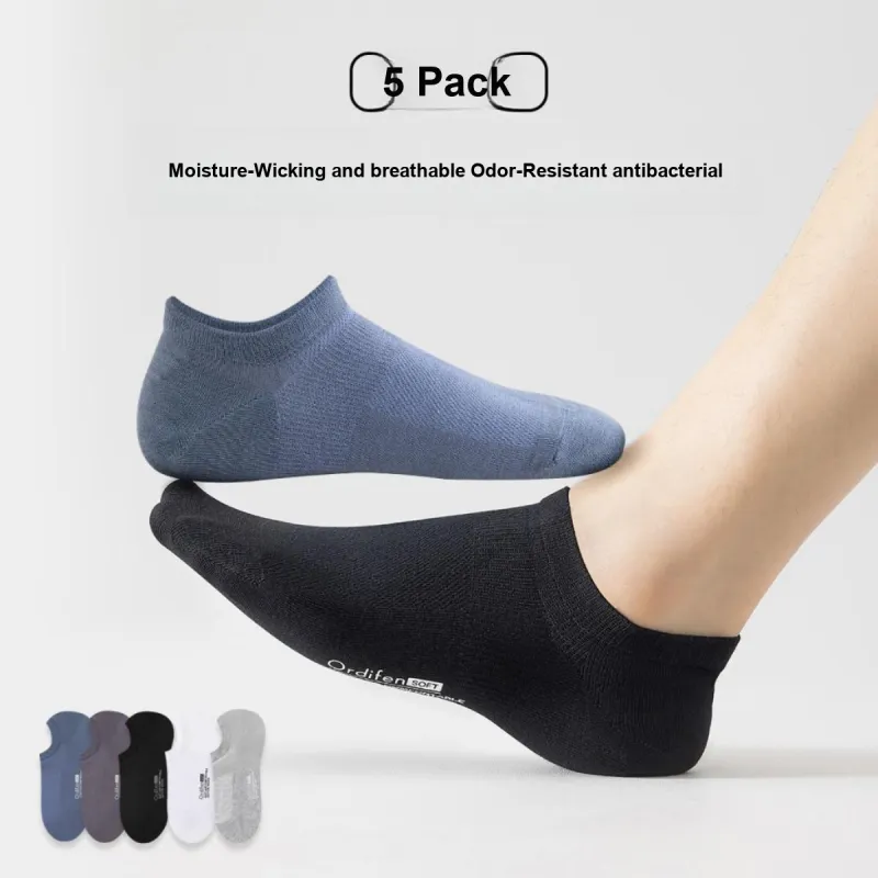 Ordifen No Show Socks Men's 5 Pack-3