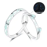 [Engraving Contact Customer Service]Cat Love Fish Couple Rings