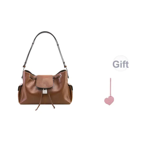 PECO Сумка через плечо из коровьей кожи среднего размера женская многоцветная