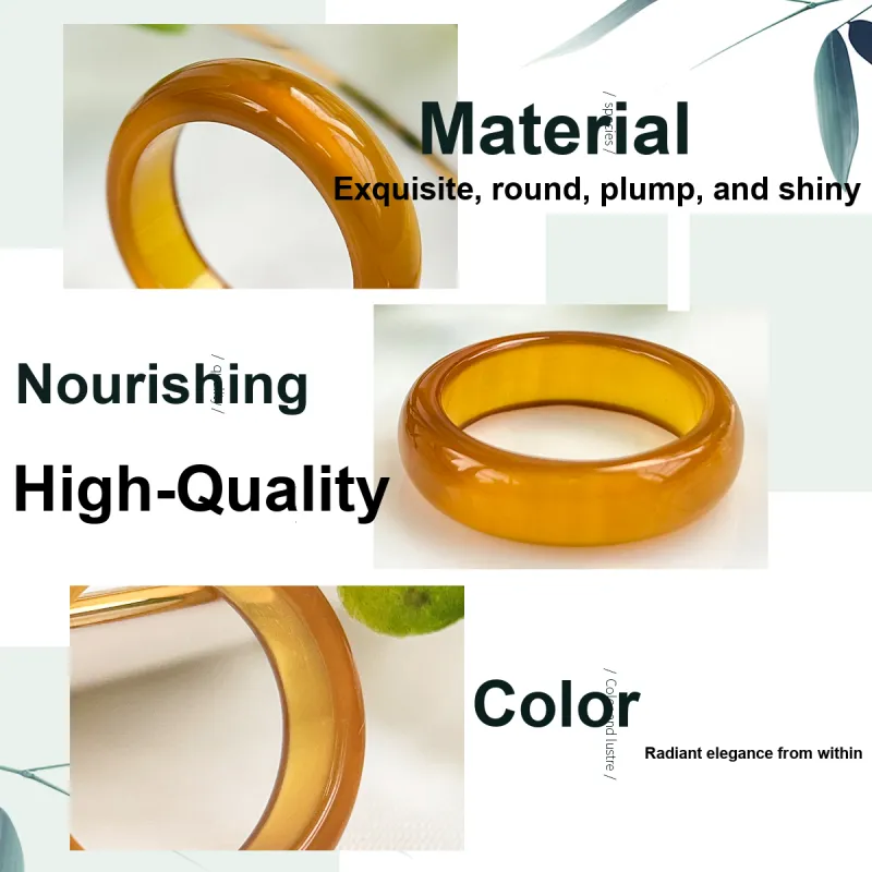 Oriental Jade Natural Agate Rings Women's-2