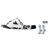 Black/All White+White Blue Basketball Socks
