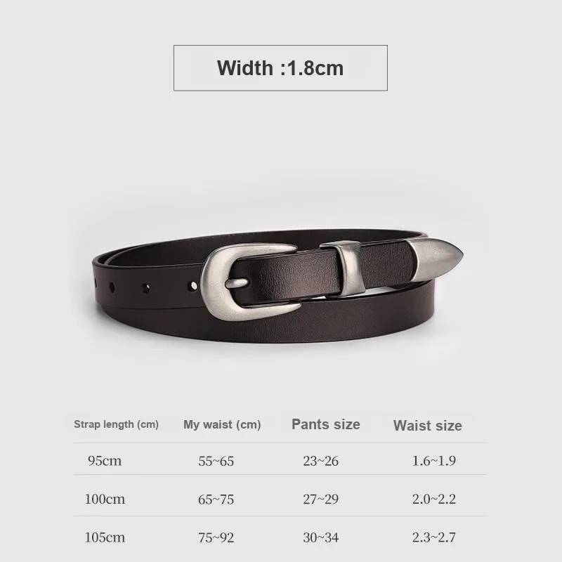 PALBAS PU Leather Belts Unisex 1.8cm-8