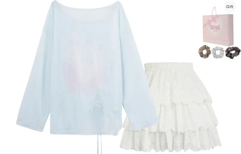 SNBL Two Piece Skirt Sets Women's-1