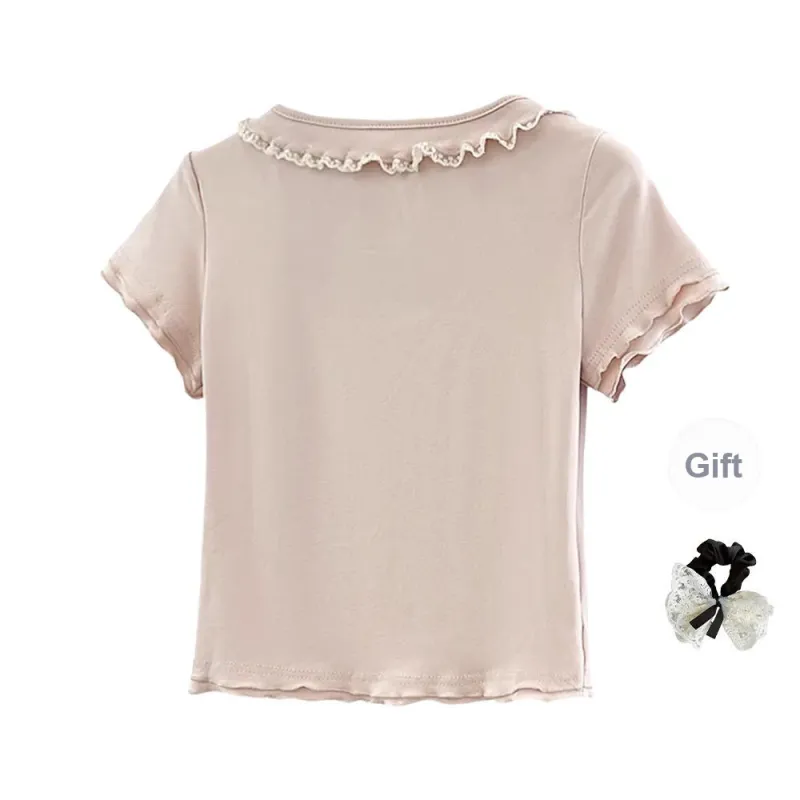 TUSHIFEI Set in Sleeve T Shirt Women's-7