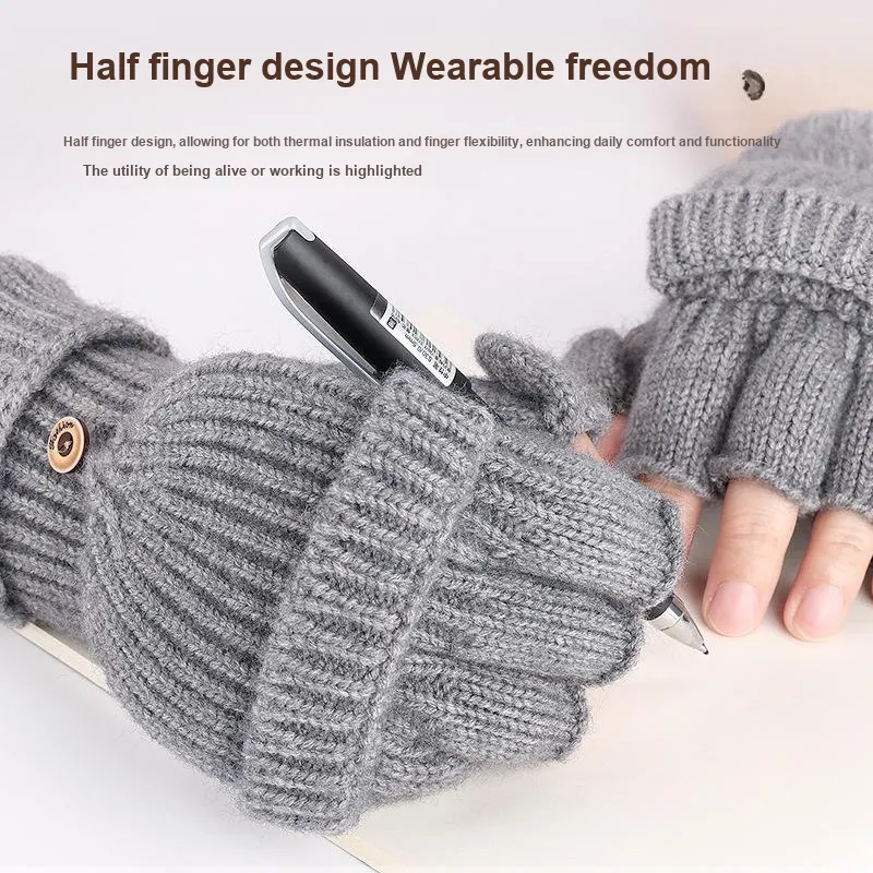 Yamaichi Maru Polyamide Acrylic Polyester Knit Gloves Unisex-1