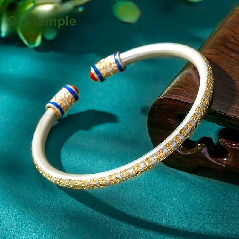 LAOMIAO S 999 Fine Silver Sterling Silver Bracelets Women's-5