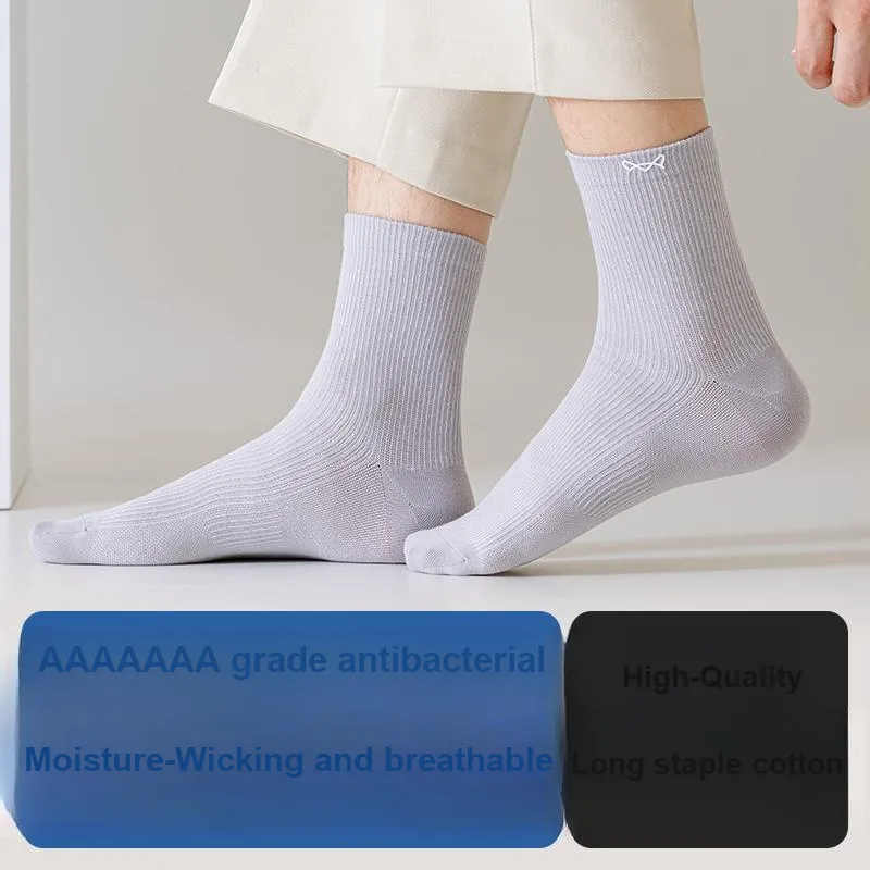 MIIOW Mid Calf Socks Women's 5 Pack-2