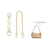 Gold-Tone Cherry Blossom 17cm+Decorative Chain 40cm