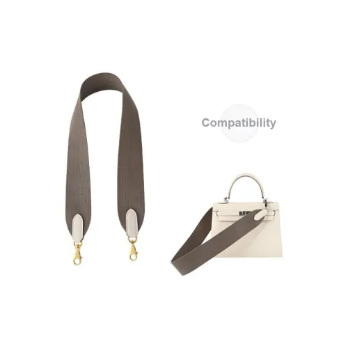 CHENGENG Коровья кожа Сумка Ремень Унисекс Слоновой серый Милкшейк белый