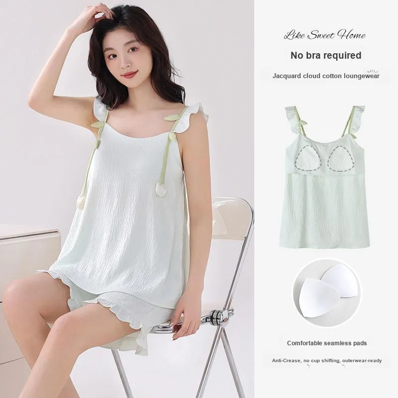 FENTENGCARE Pajama Set Women's Light Blue-3