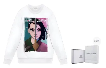Charlie Luciano Sweatshirt Unisex White