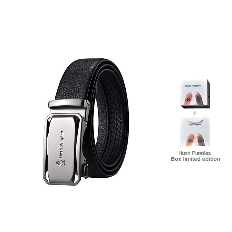 Hush Puppies Leather Belts Men Black-0