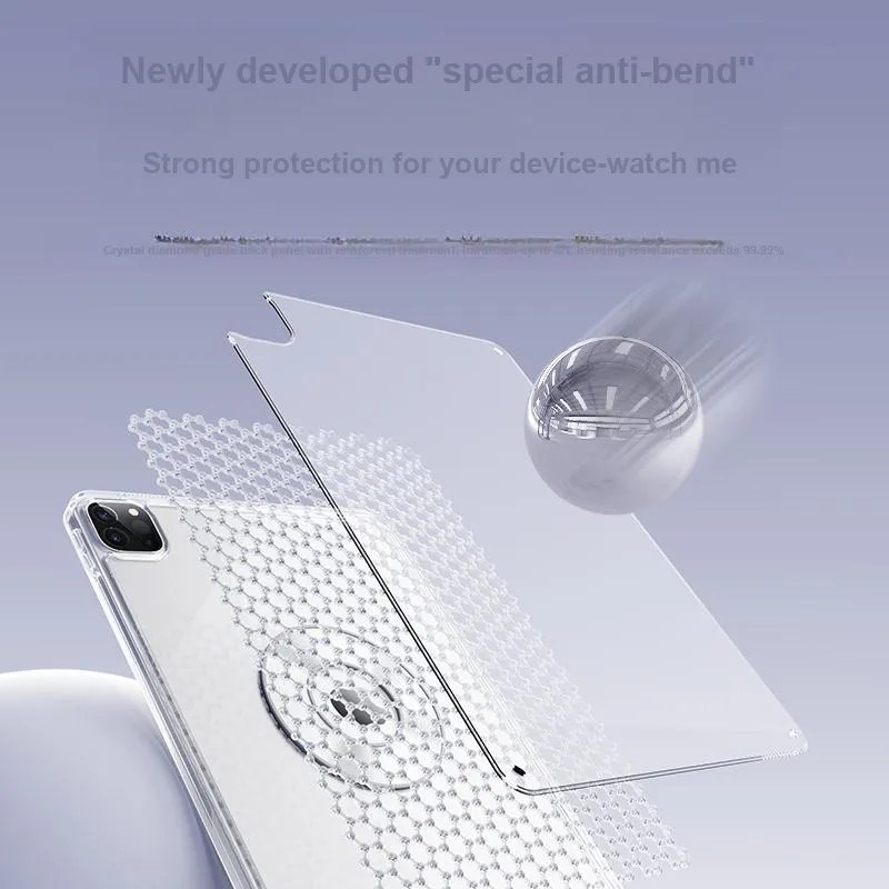 WOKESHI Acrylic Material 3+Y Support Fully Enclosed Available For IPad Tablet Protective Cases-3
