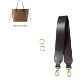 Brown 3.8cm Wide Strap 65cm[Adjustable Leather]