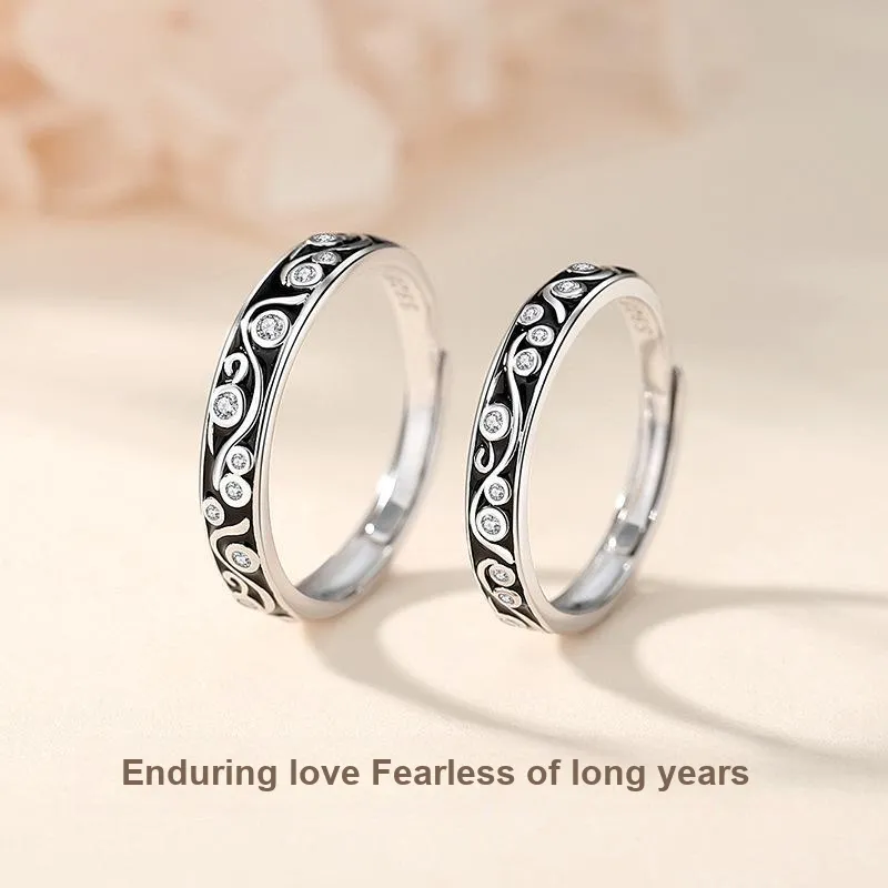 YINGNIXINDONG 925 Sterling Silver Rings Unisex-1