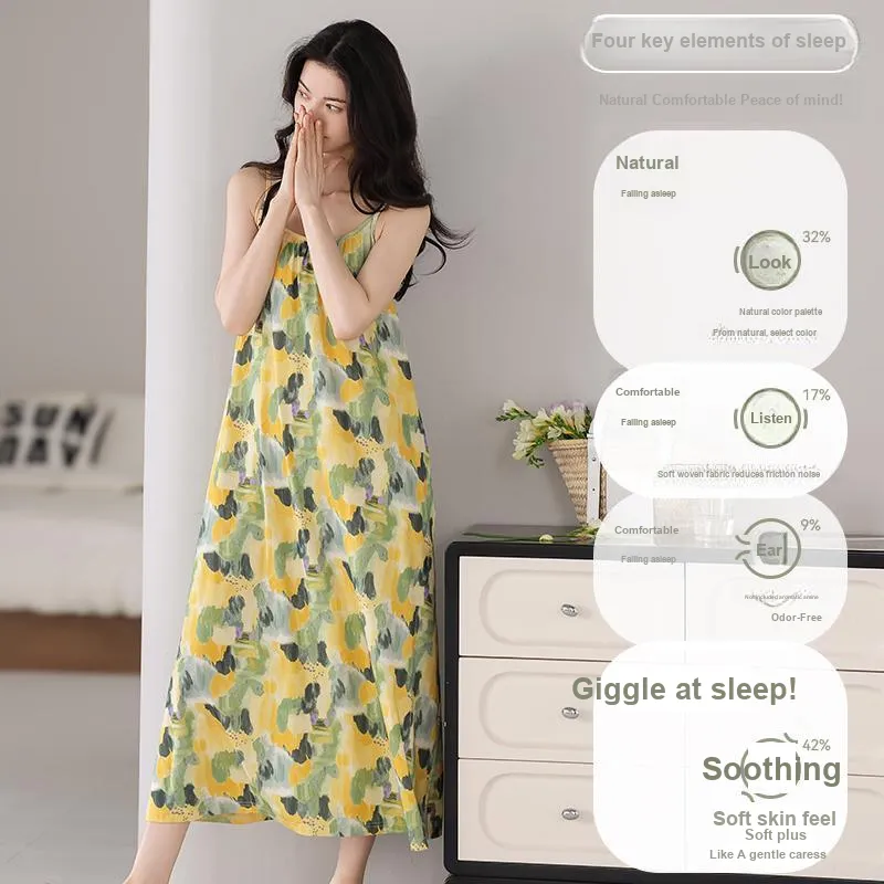 MIIOW Cool One Summer Series Nightgown Women's Yellow-1