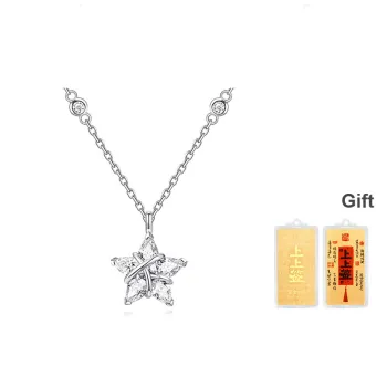 FANCI S925 Silver Lady Star Necklace Women's