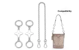 [Silver]Four-Leaf Clover Extender Chain 10cm*2+Decorative Chain